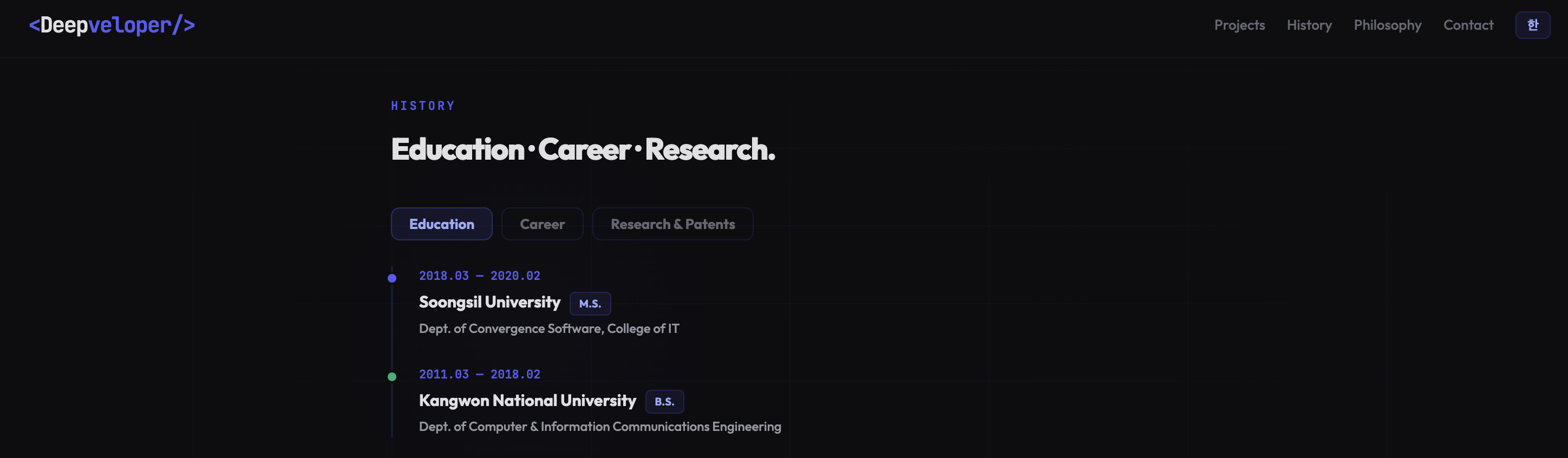 Deepveloper Portfolio screenshot 4