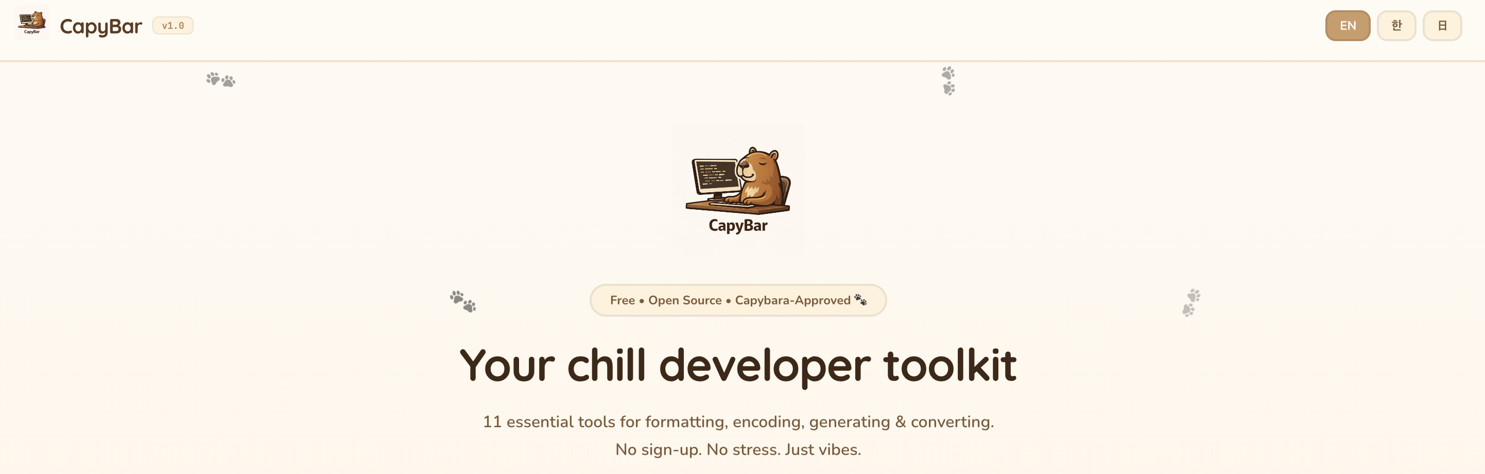 CapyBar screenshot 2