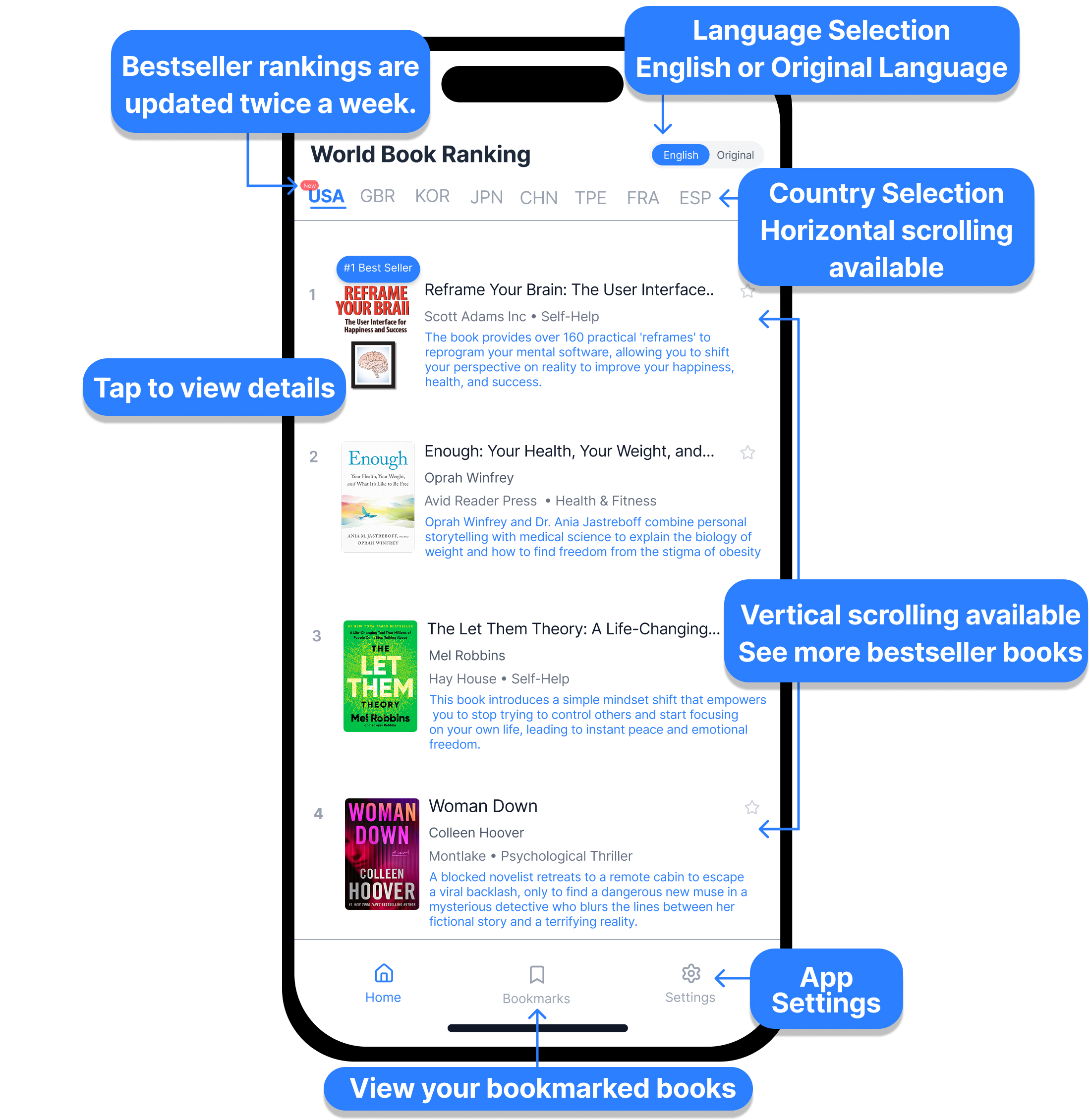 월드 북 랭킹 World Book Ranking screenshot 1